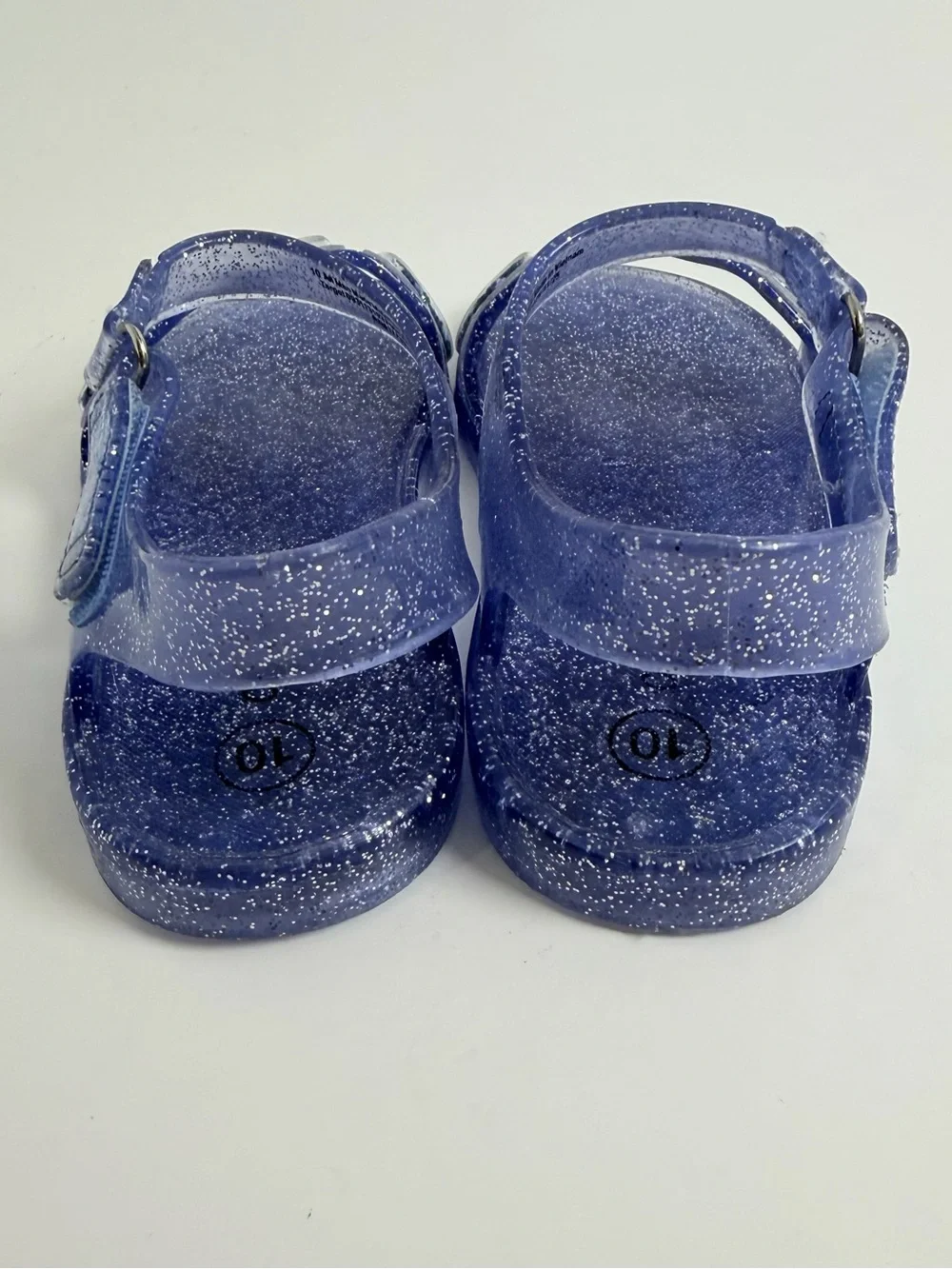 Target Kids Glitter Jelly Sandals with Sequin Butterflies - Purple